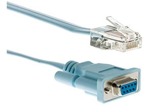 CISCO RJ-45 to DB9F Console Cable, 6 Feet, Compatible with 600, 800, 1600, and 1700 Series Routers, 90-Day Limited Warranty (CAB-CONSOLE-RJ45=)