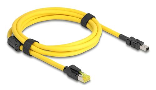 Delock RJ45 Cat.6 cable connector to Mini I/O 8-pin D-Form Type 2