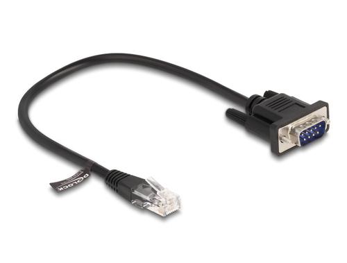 Delock RJ45 cable connector to Serial RS-232 D-Sub 9 connector
