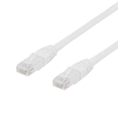 Deltaco 00210007 networking cable, white, 1 m, Cat6, U/UTP (UTP)