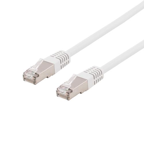 Deltaco STP-625VAU networking cable, white, 25 m, Cat6a, U/FTP (STP)