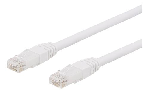 Deltaco TP-610VAU networking cable White 10 m Cat6a U/UTP (UTP)