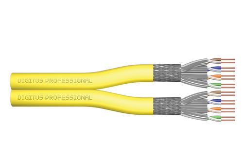 Digitus Installation cable Cat7a S/FTP duplex 500m yellow AWG22/1