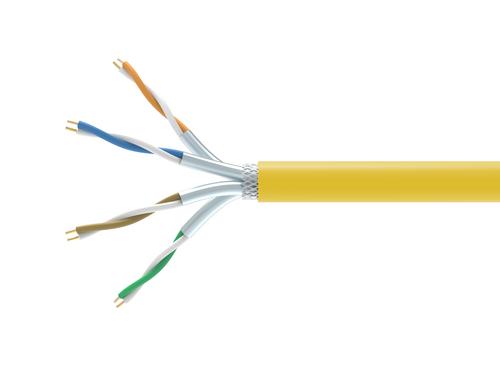 Equip Installation cable Cat7A, Simplex S/FTP, DCA 1000.00m, orange, LSZH