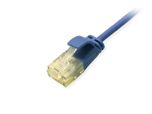 Equip Cat6A SlimFlex U/UTP 3.00m blue LSZH 2xRJ45 polybag cable