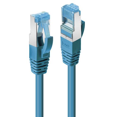 Lindy Blue Cat6A S/FTP PIMF LSZH patch cable, 0.30m