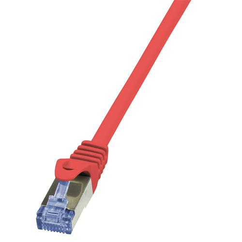 Logilink Patch cable CAT6A S/FTP AWG26 PIMF 0.25m red