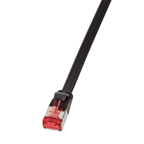 Logilink Flat patch cable 2xRJ45 U/FTP Cat6A 15.0m black