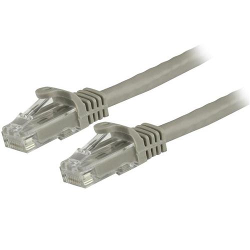 StarTech.com 1.5m CAT6 Ethernet Cable - Grey CAT 6 Gigabit Ethernet Wire - 250MHz 100W PoE RJ45 UTP Network/Patch Cord, Snagless with Strain Relief, Individually Tested