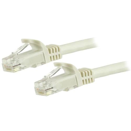 StarTech.com 1.5m CAT6 Ethernet Cable - White CAT 6 Gigabit Ethernet Wire - 250MHz 100W PoE RJ45 UTP Network/Patch Cord, Snagless with Strain Relief, Individually Tested