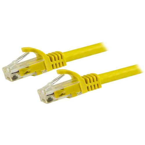 StarTech.com 1.5m CAT6 Ethernet Cable - Yellow CAT 6 Gigabit Ethernet Wire - 250MHz 100W PoE RJ45 UTP Network/Patch Cord, Snagless with Strain Relief, Individually Tested