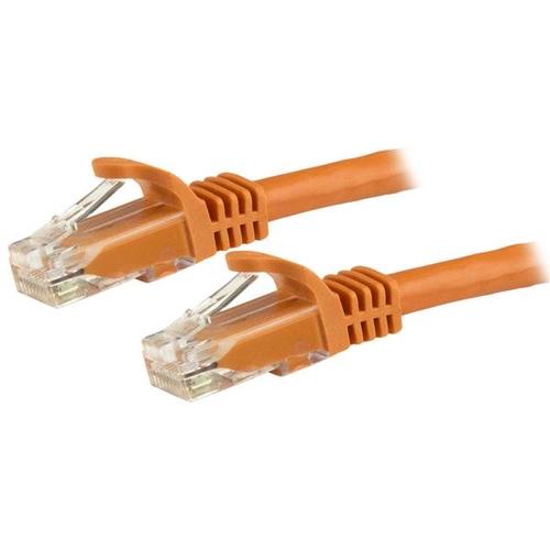 StarTech.com 1m CAT6 Ethernet Cable - Orange CAT 6 Gigabit Ethernet Wire - 250MHz 100W PoE RJ45 UTP Network/Patch Cord, Snagless with Strain Relief, Individually Tested