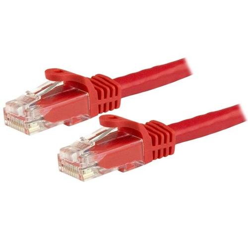 StarTech.com 3M CAT6 Ethernet Cable - Red CAT 6 Gigabit Ethernet Wire - 250MHz 100W PoE RJ45 UTP Network/Patch Cord, Snagless with Strain Relief, Individually Tested