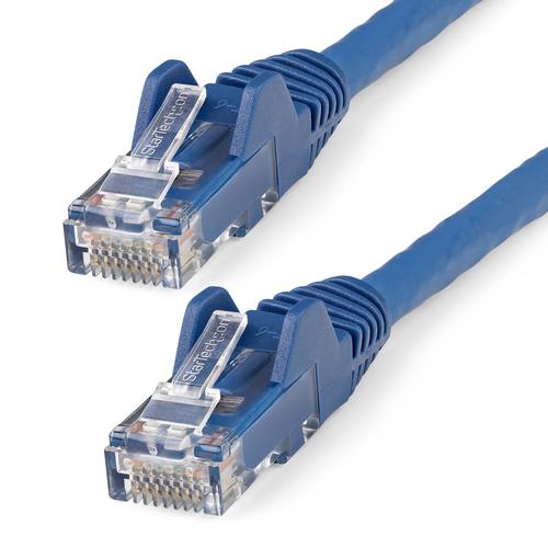 StarTech.com 2m CAT6 Ethernet Cable - LSZH (Low Smoke Zero Halogen) - 10 Gigabit 250Mhz 100W PoE RJ45 10GbE UTP Network Patch Cord, Snagless with Strain Relief - Blue, CAT 6, ETL Verified, 24AWG