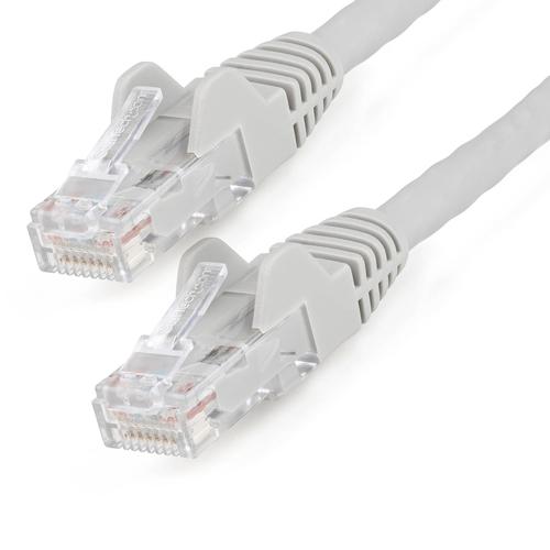 StarTech.com 10m CAT6 Ethernet Cable - LSZH (Low Smoke Zero Halogen) - 10 Gigabit 250Mhz 100W PoE RJ45 10GbE UTP Network Patch Cord, Snagless with Strain Relief - Grey, CAT 6, ETL Verified, 24AWG