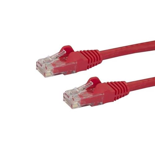 StarTech.com 2m CAT6 Ethernet Cable - Red CAT 6 Gigabit Ethernet Wire - 250MHz 100W PoE RJ45 UTP Network/Patch Cord, Snagless with Strain Relief, Individually Tested