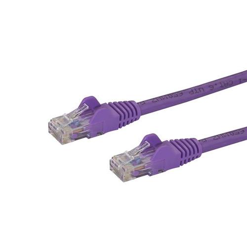 StarTech.com 10m CAT6 Ethernet Cable - Purple CAT 6 Gigabit Ethernet Wire - 250MHz 100W PoE RJ45 UTP Network/Patch Cord, Snagless with Strain Relief, Individually Tested