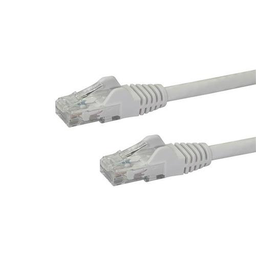 StarTech.com 1m CAT6 Ethernet Cable - White CAT 6 Gigabit Ethernet Wire - 250MHz 100W PoE RJ45 UTP Network/Patch Cord, Snagless with Strain Relief, Individually Tested