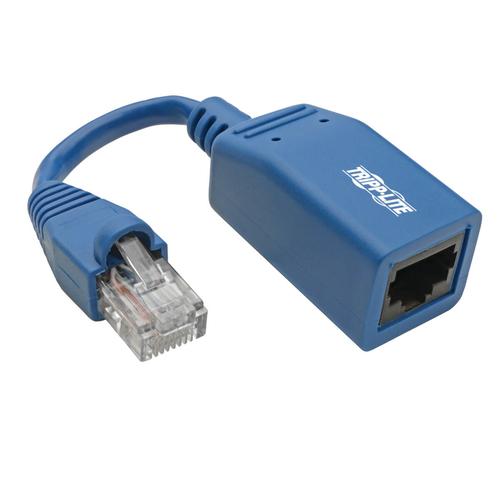 TRIPP LITE N034-05N-BL Cisco Console Rollover Cable Adapter (RJ45 M/F) - Blue, 5 in.
