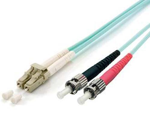 Equip Patch cable LC-ST 1.00m Multimode Duplex OM3 turquoise polybag