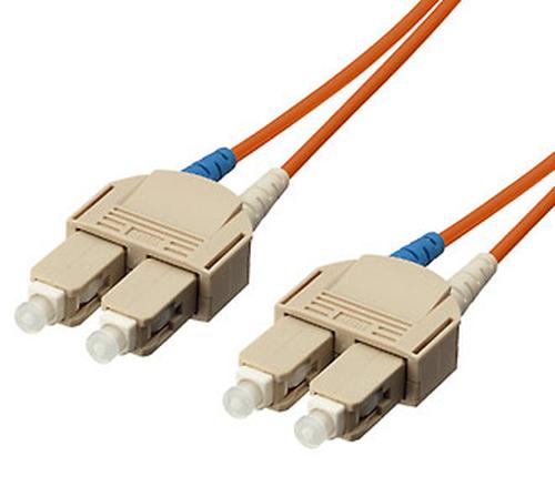 Equip Patch cable SC-SC 1.00m Multimode Duplex OM1 orange poly bag