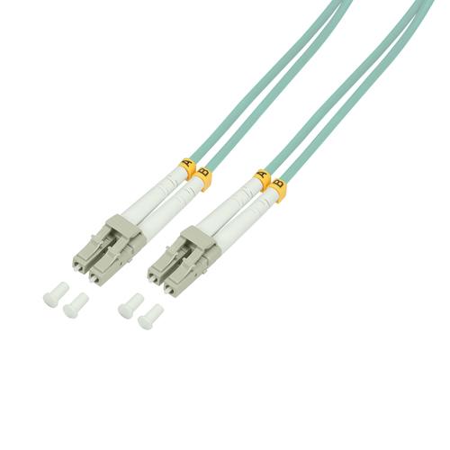 Logilink Fiber optic patch cable OM3 50/125µm LC-LC 0.5m turquoise