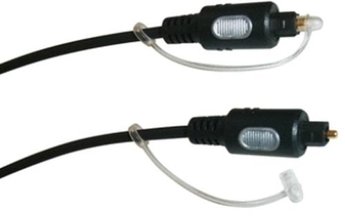 Schwaiger 1.5m fiber optic cable, black, gold-plated
