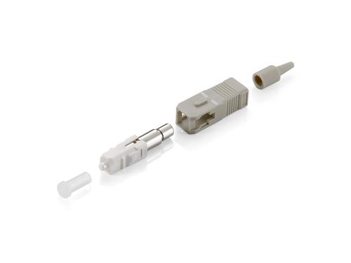 Equip LWL-connector SC-SC Multimode 12pcs beige
