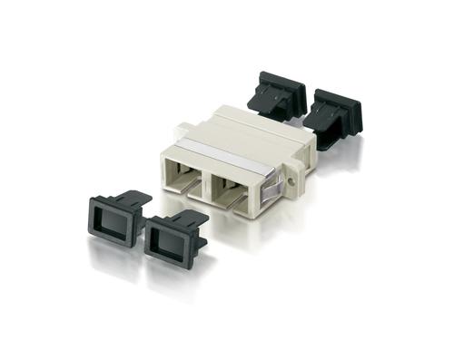 Equip LWL-Coupler SC-UPC Multimode Duplex OM2 12pcs beige