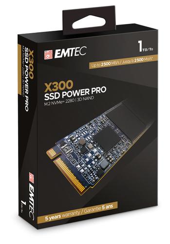 Emtec SSD M.2 NVMe PCIe 3.0 X300 1TB Internal Retail