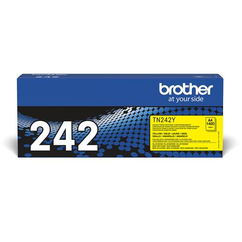 BROTHER TN-242Y toner cartridge, 1 piece, Original Yellow