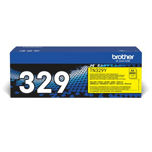BROTHER TN-329Y toner cartridge, 1 piece, original yellow