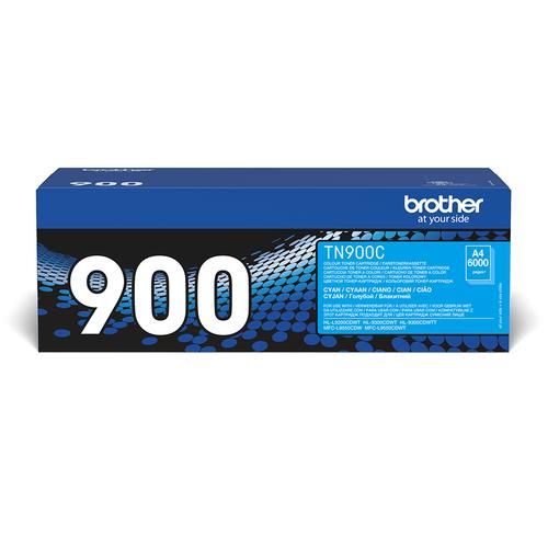 BROTHER TN-900C toner cartridge, 1 piece, Original Cyan