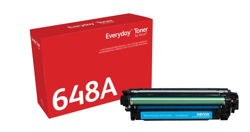 XEROX Everyday™ Cyan Toner compatible with HP 648A (CE261A), standard yield