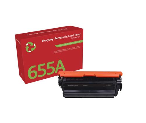 XEROX Toner Everyday HP 655A (CF450A) Black Remanufactured