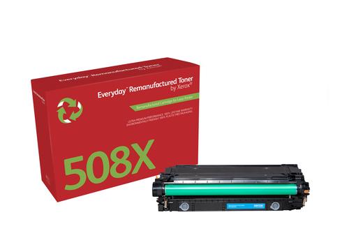 XEROX Everyday™ Cyan Remanufactured Toner compatible with HP 508X (CF361X), high yield