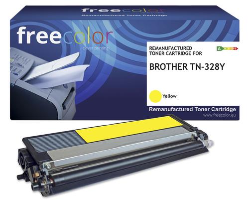 Freecolor Toner Brother TN-328Y yellow 6000 pages remanufactured
