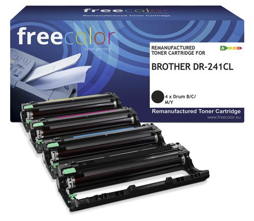 Freecolor Toner Brother DR-241CL Drum Kit BK/CM/Y 15000 Sei remanufactured
