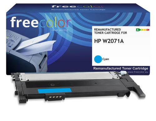 Freecolor HP W2071A cyan toner with chip 1000 pages compatible
