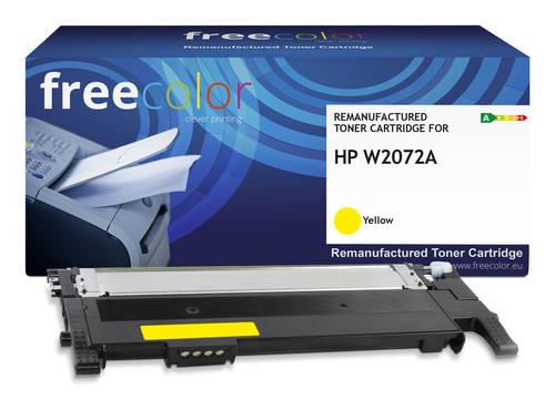 Freecolor HP W2072A yellow toner with chip, 1000 pages compatible