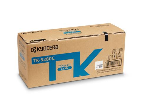 KYOCERA TK-5280C toner cartridge, 1 piece, Original Cyan