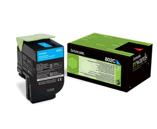 LEXMARK Toner 80C20C0 / 802C Cyan