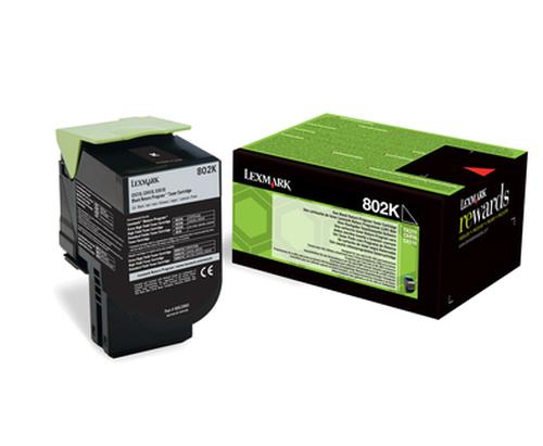 LEXMARK Toner 80C20K0 / 802K Black