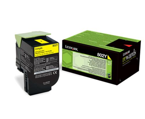 LEXMARK Toner 80C20Y0 / 802Y Yellow