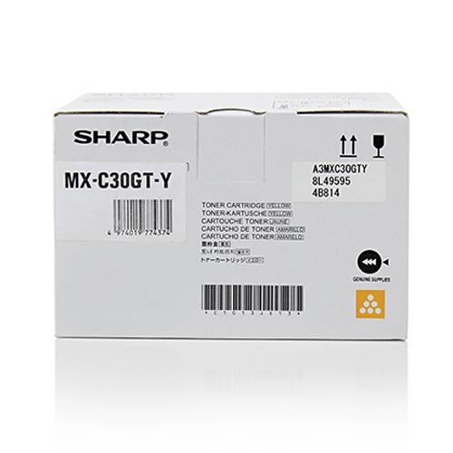 SHARP MXC30GTY toner cartridge, 1 piece, Original Yellow