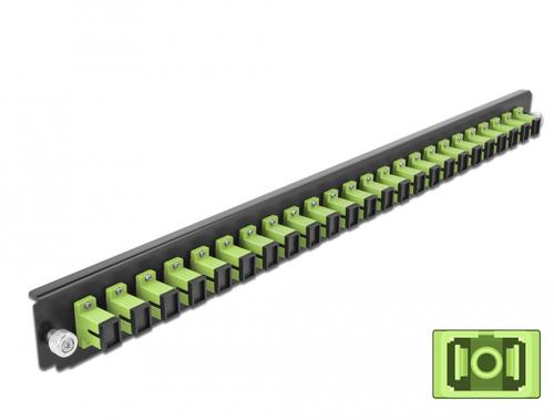 Delock 19 LWL Spleißbox 24 Port SC Simplex lindgrün