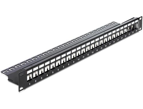Delock Patch panel 1HE 24 Keystone Ports 19.2 x 14.9mm