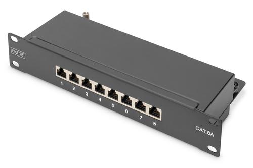 Digitus 1HE 10" shielded 8-Port Cat6A Class E patch panel