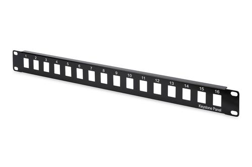 Digitus Modular patch panel, 16-port (black