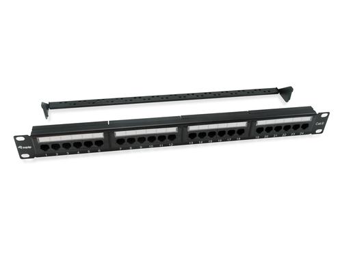 Equip 19" Patch Panel 24xRJ45 Cat6 UTP 1U 250MHz RAL9005